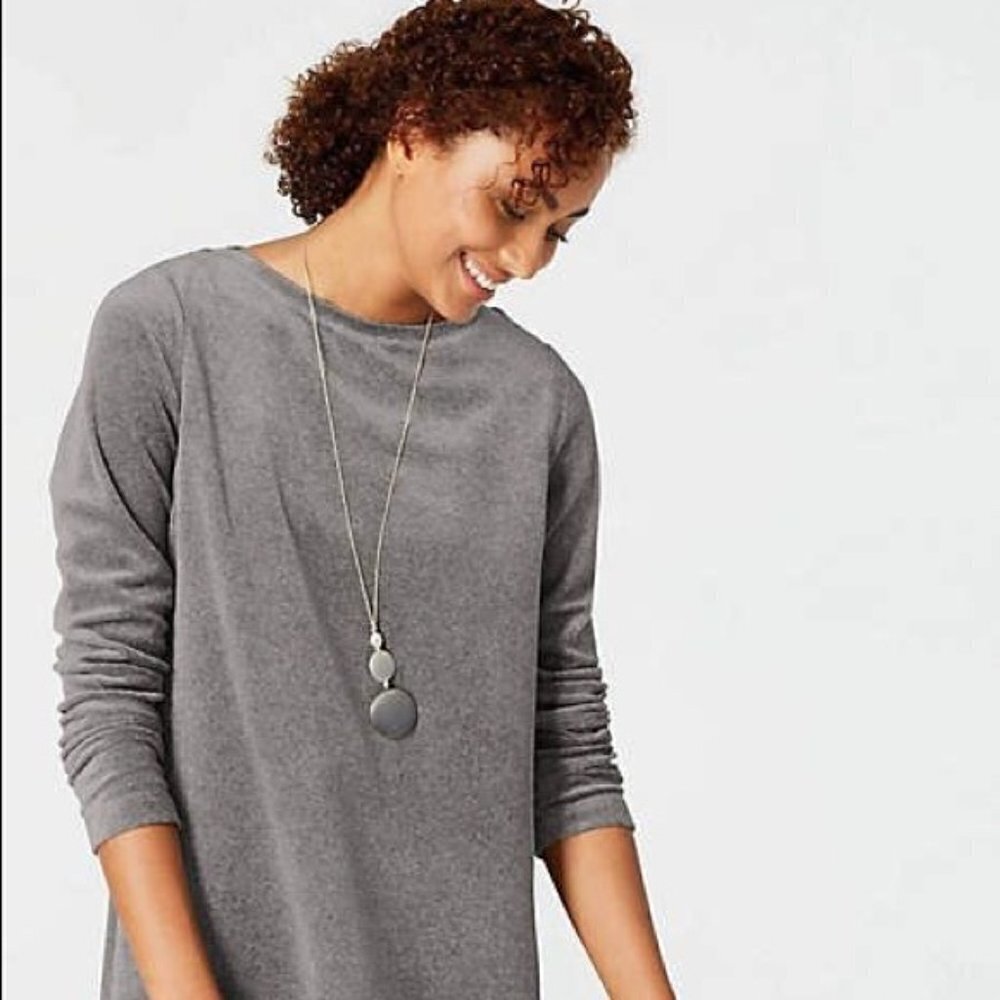Pure Jill‎ Velour Long Sleeve Pocket Dress